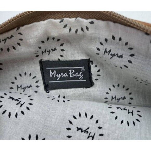 Myra Adventure Begins Bag Canvas Leather  Travelers Pouch Wristlet Small - Picture 3 of 8